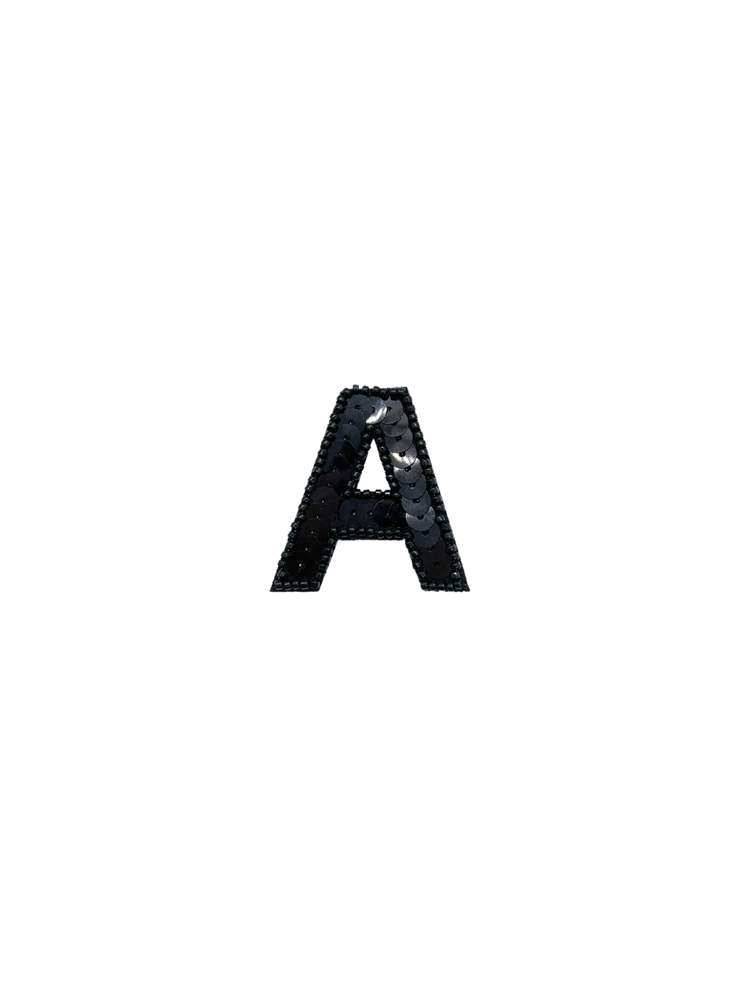 Black Sequin Letter